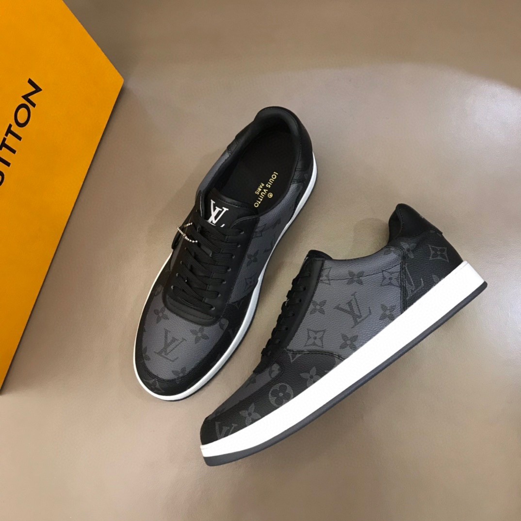 Louis Vuitton Rivoli Sneaker Monogram And Monogram Reverse Canvas Black For  Men LV in 2023