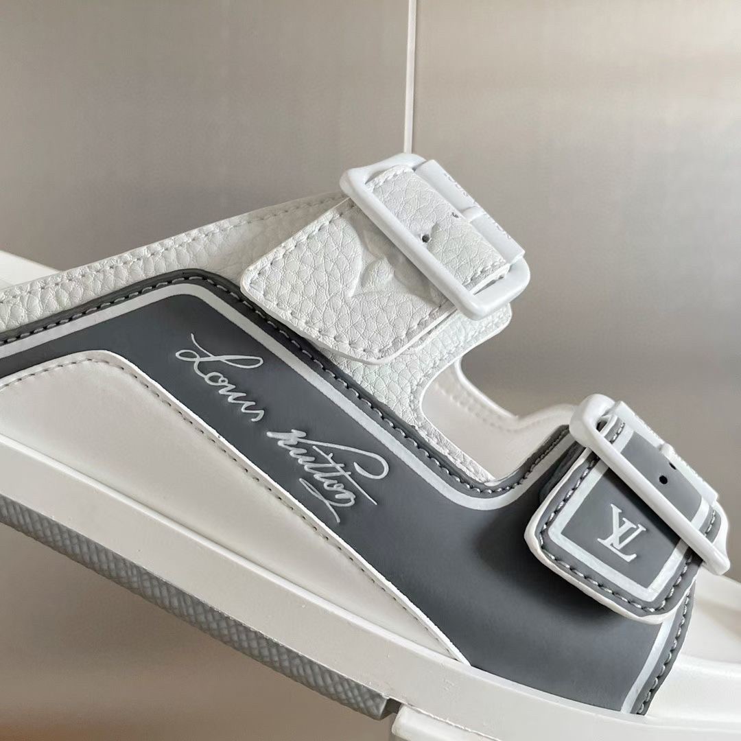 Louis Vuitton 2021 LV Trainer Mule Slides - White Sandals, Shoes -  LOU713061