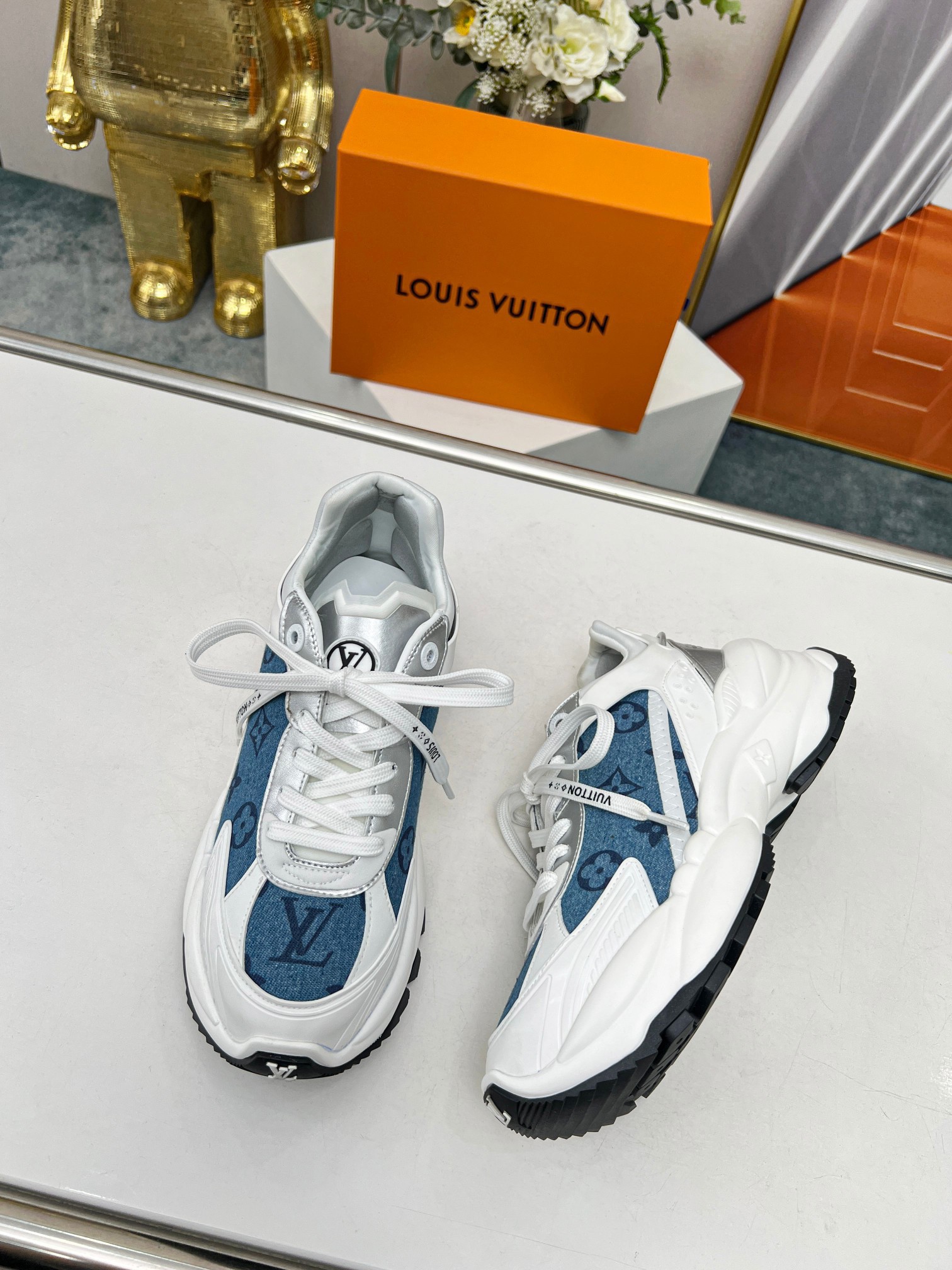 Louis Vuitton, Shoes, Run 55 Lv Sneakers