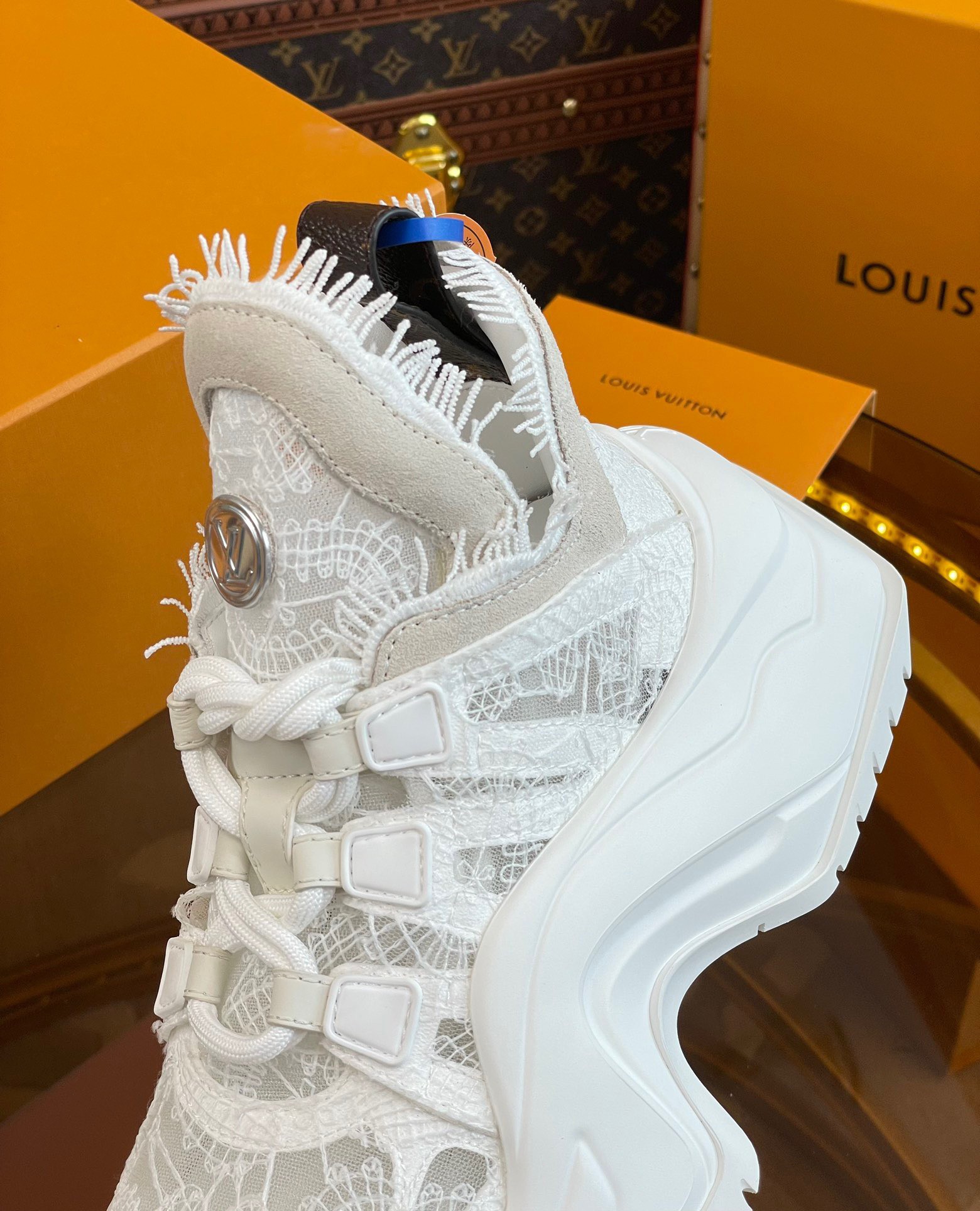 Louis Vuitton® LV Archlight 2.0 Platform Sneaker White. Size 37.5
