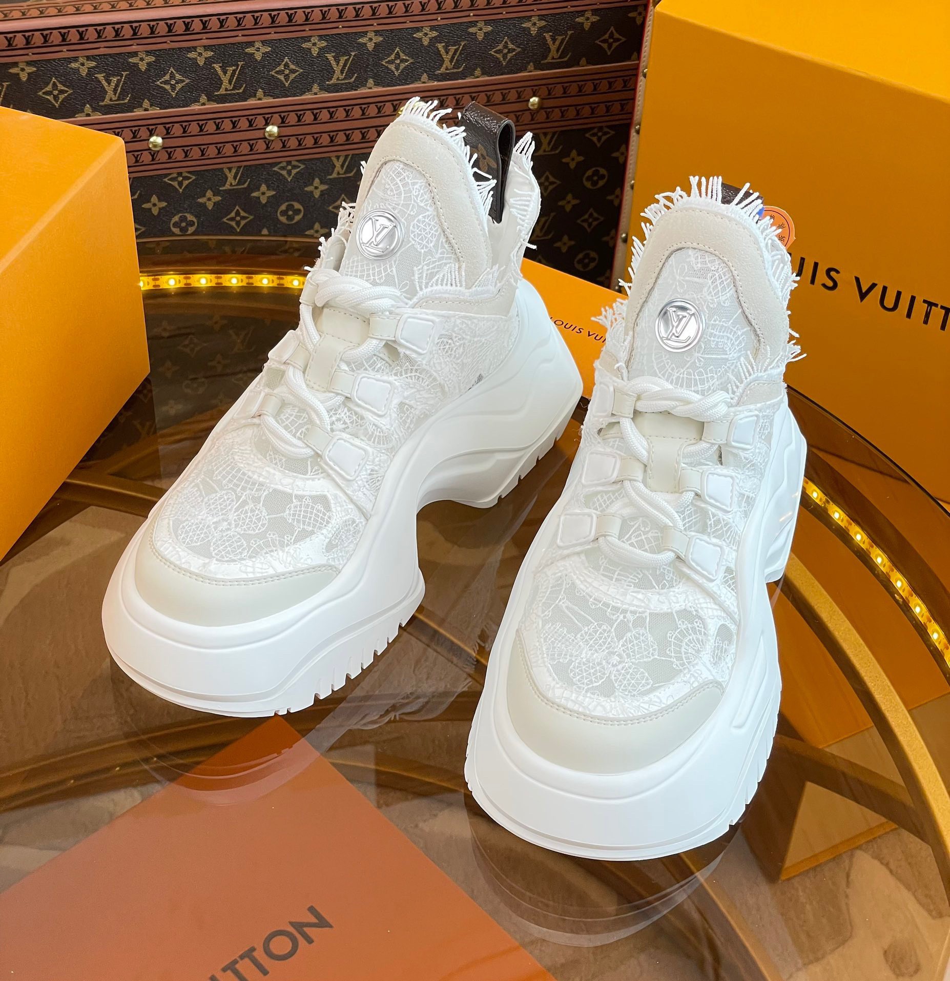 Louis Vuitton Archlight 2.0 Platform Chunky Sneakers - White