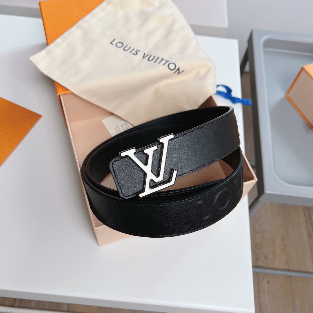 Louis Vuitton Belt - Real vs. Fake Comparison (Damier Graphite) 
