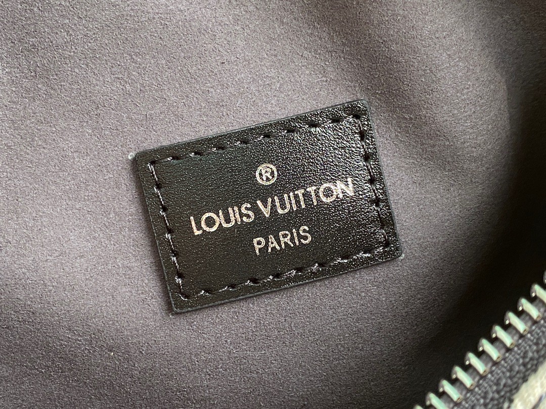 LOUIS VUITTON Side Trunk Monogram Jacquard Denim Grey Shoulder Handbag  M21460