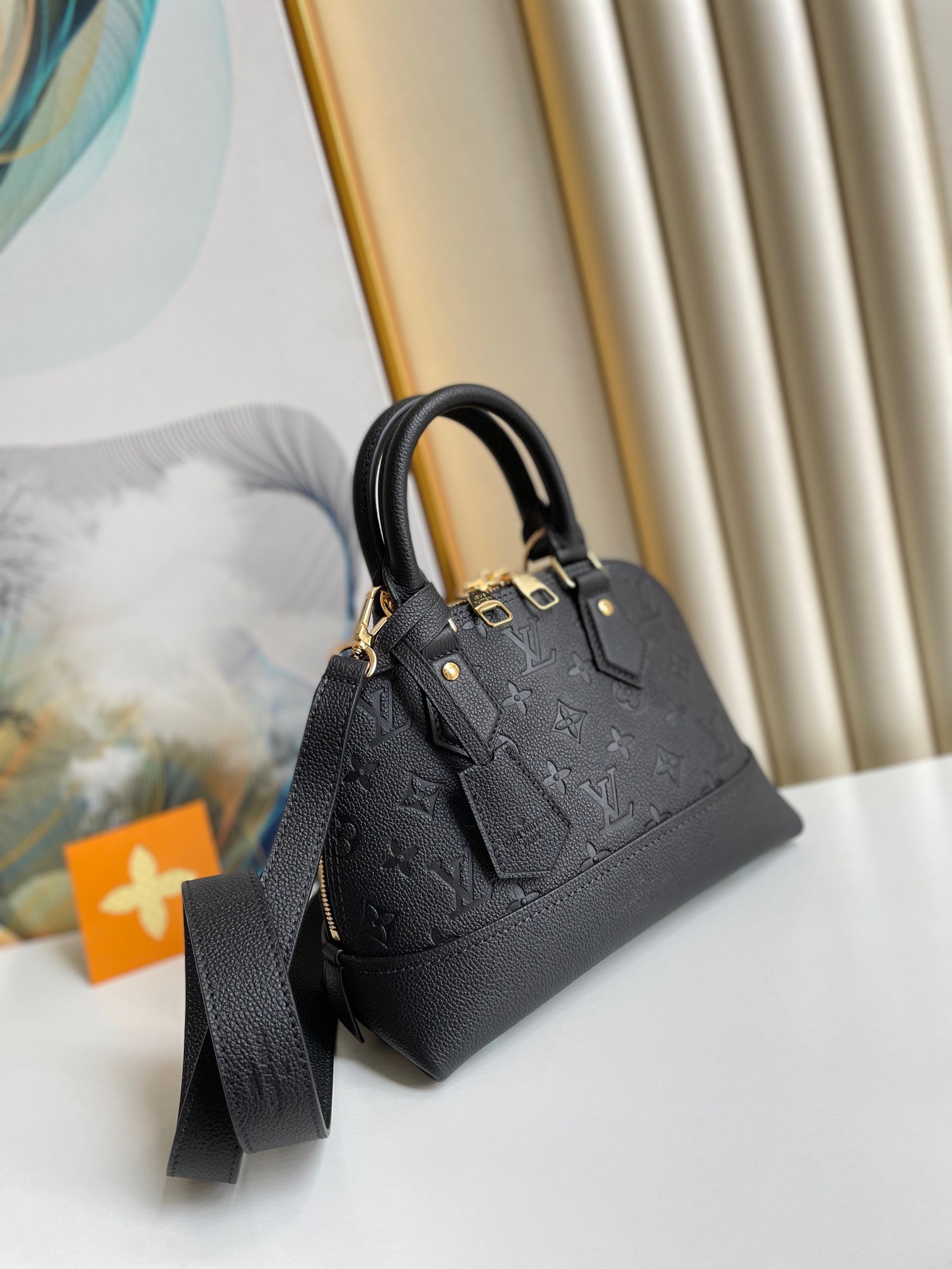 Replica Louis Vuitton Neo Alma BB Bag In Monogram Empreinte Leather M44829