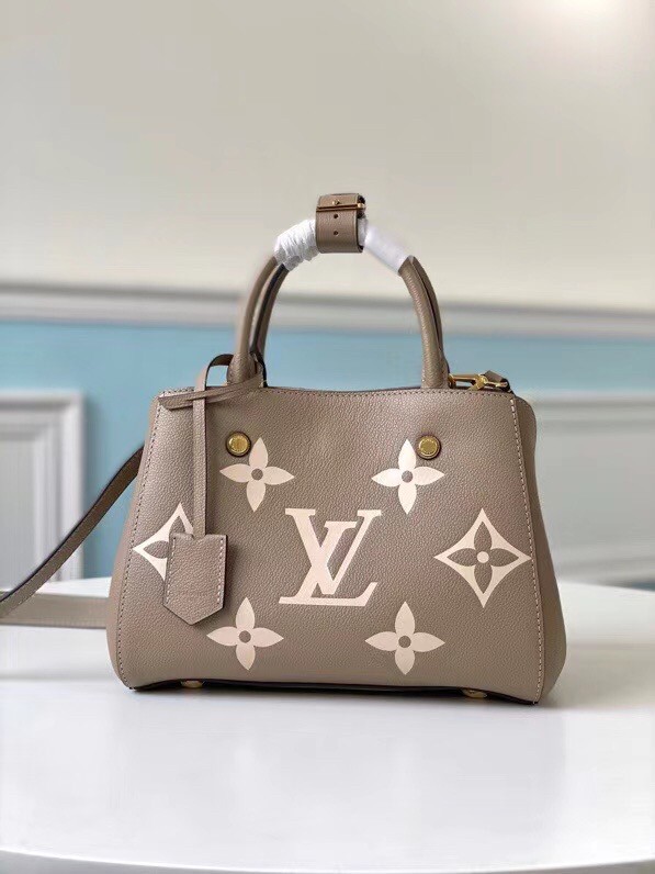 Replica Louis Vuitton Montaigne BB Bag In Bicolor Empreinte