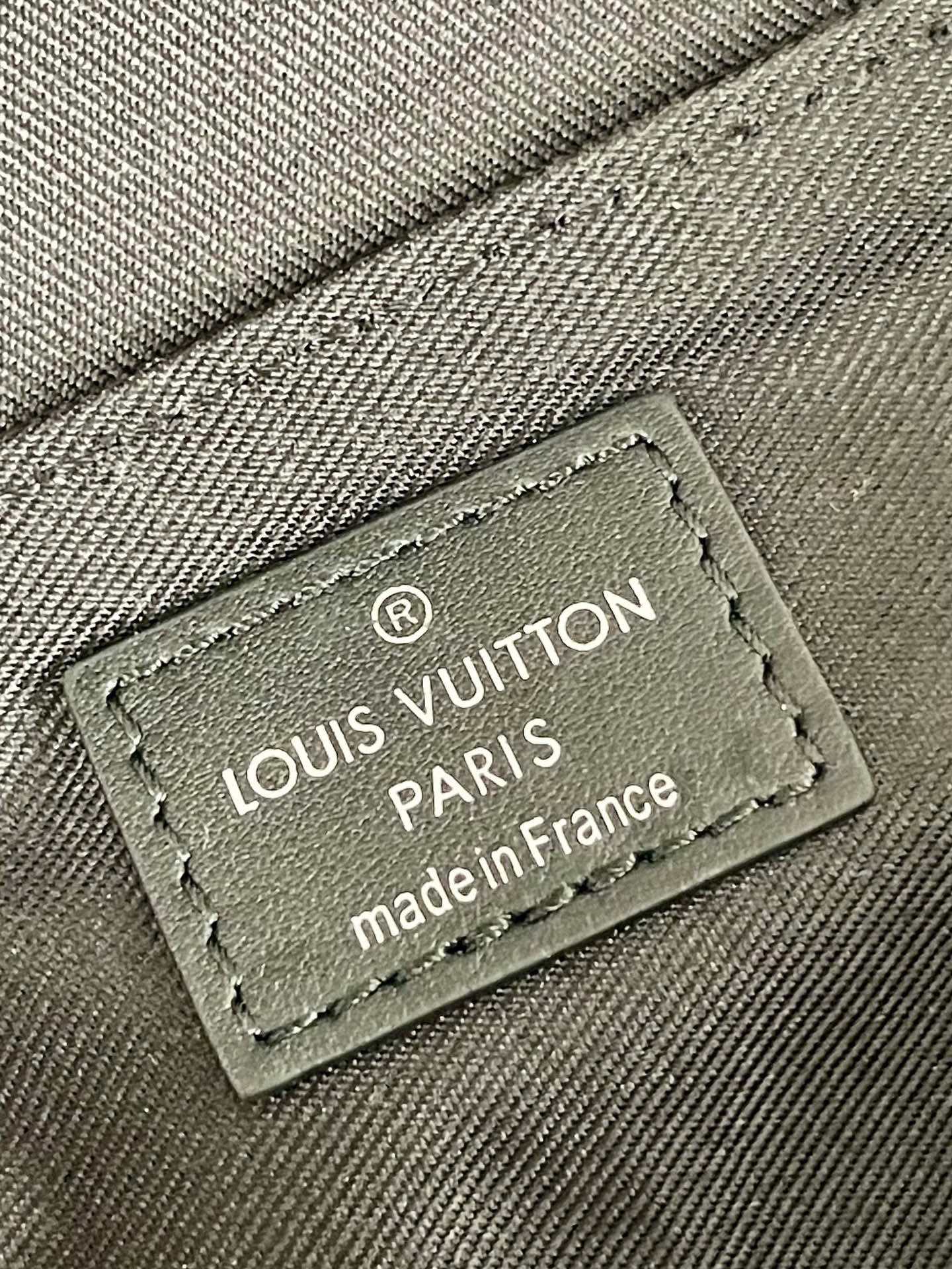 Replica Louis Vuitton District PM Bag in Monogram Eclipse Canvas M46255