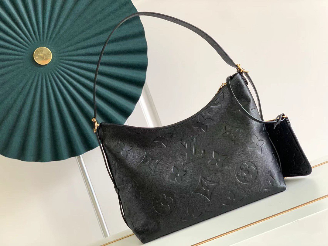 Replica Louis Vuitton CarryAll PM Bag In Monogram Empreinte Leather M46293