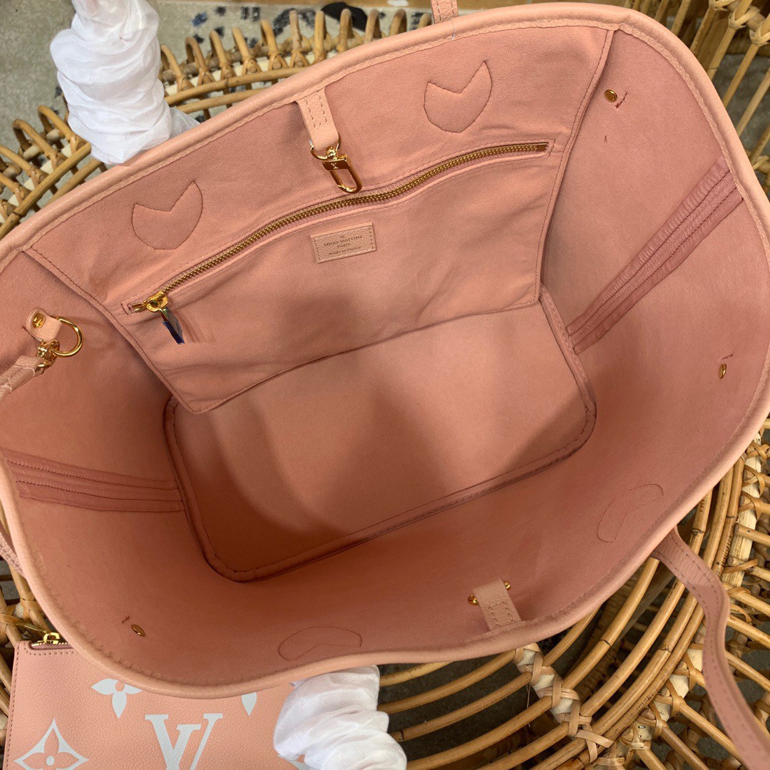 Replica Louis Vuitton Neverfull MM Bag Monogram Empreinte Leather