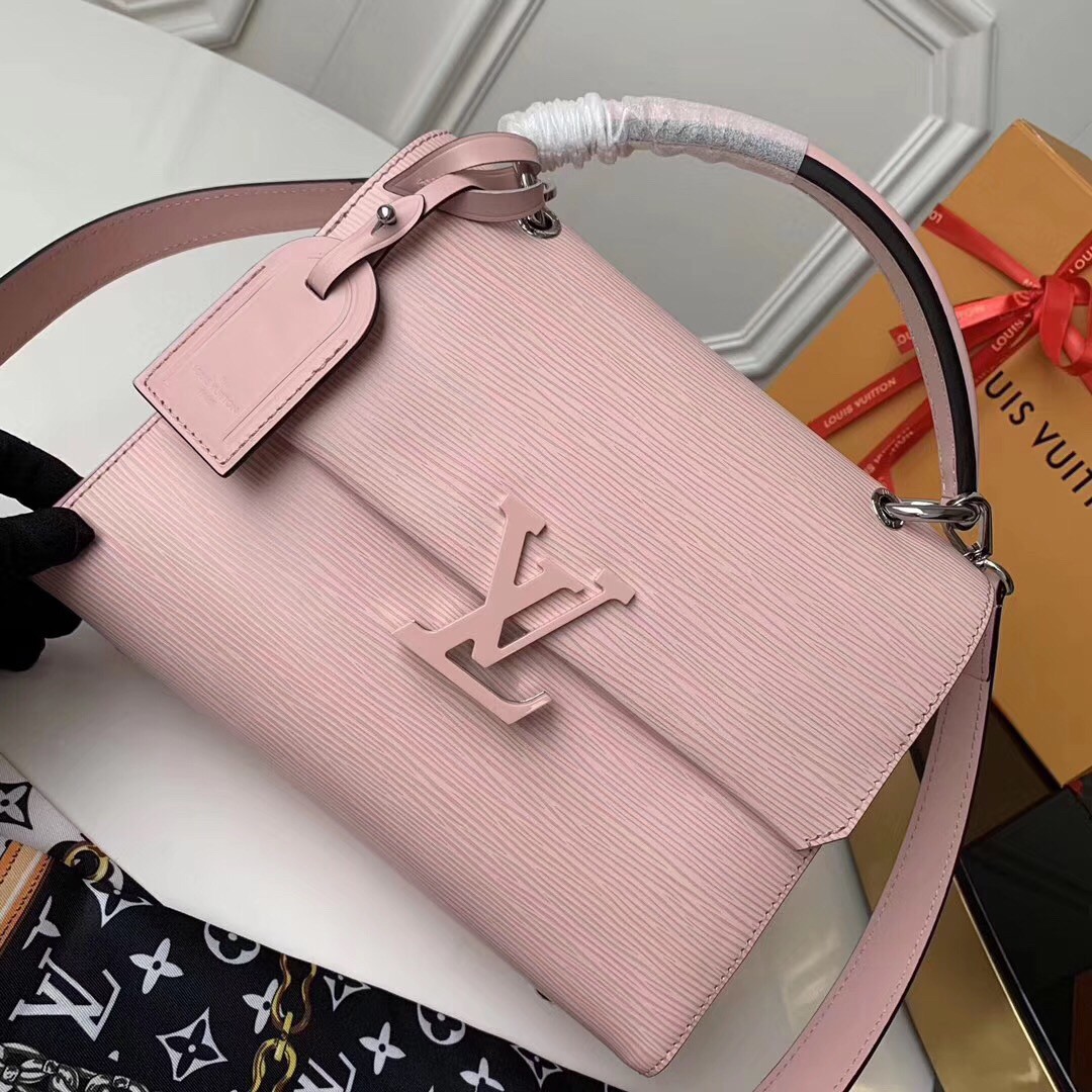Louis Vuitton Epi Grenelle PM Handbag Shoulder Bag Pink Leather