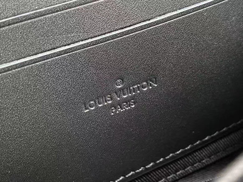 Alpha Wearable Wallet - Luxury LV Aerogram Black