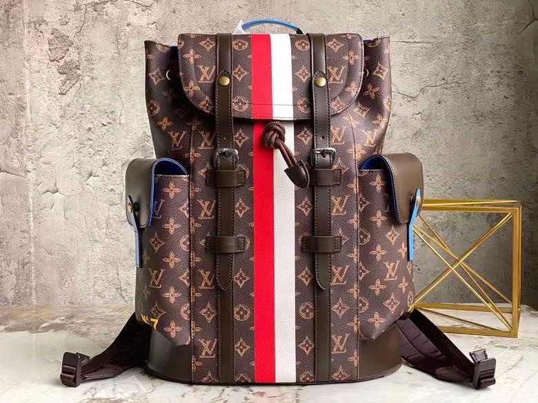Louis Vuitton Red Christopher mm Backpack (Fall 2023), Men's