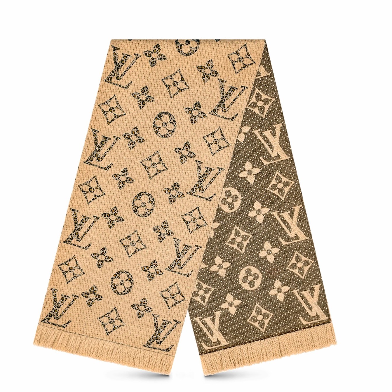 Louis Vuitton Monogram Giant Jungle Logomania Scarf - NEW WITH TAGS,  AUTHENTIC