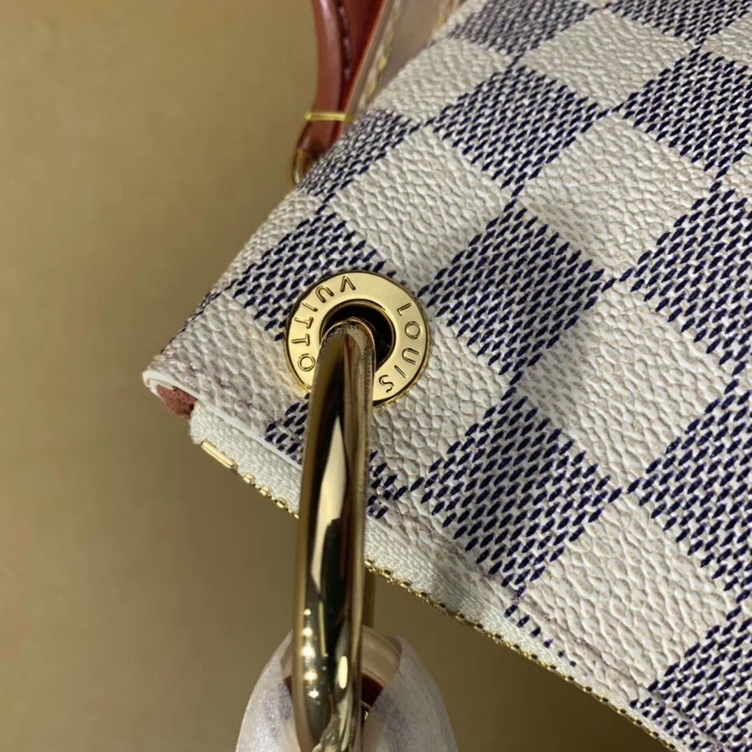 Replica Louis Vuitton Beaubourg Hobo MM Bag In Damier Azur Canvas N40343