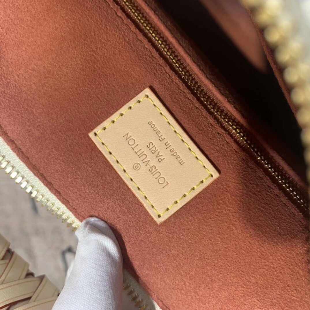 Louis Vuitton Braided Handle Beaubourg Handbag Monogram Canvas MM