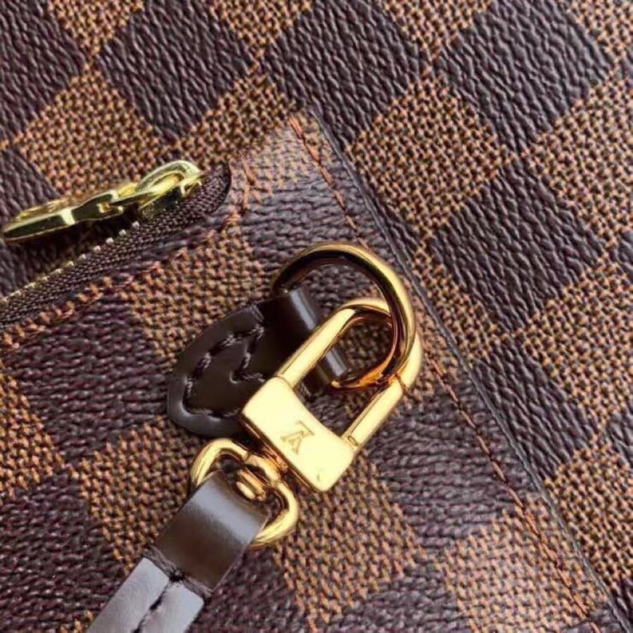 Replica Louis Vuitton Neverfull MM Bag In Damier Ebene Canvas N41358