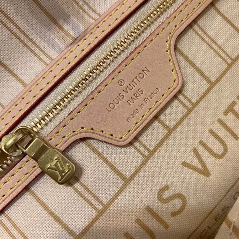 Replica Louis Vuitton N41362 Neverfull PM Shoulder Bag Damier Azur Canvas  For Sale