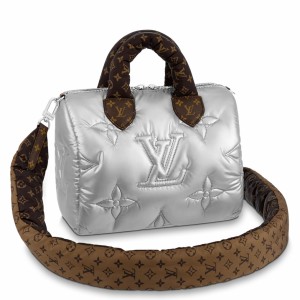 Louis Vuitton Speedy Bandoulière 25 Navy in Econyl Recycled Nylon with  Gold-tone - US