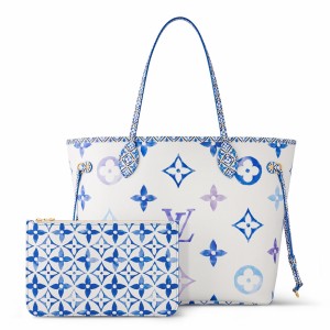 Louis Vuitton M22979 LV by The Pool Neverfull mm , Blue, One Size