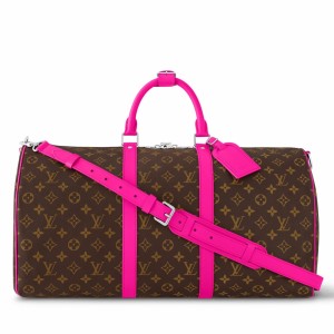 Louis Vuitton Keepall Bandouliere 50 Bag in Monogram Macassar Canvas M46773