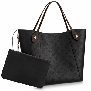 Replica Louis Vuitton Blossom MM Bag In Black Mahina Leather M21851