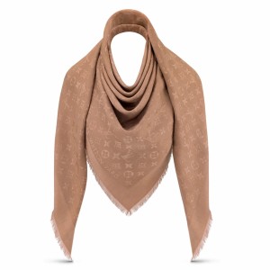 Shop Louis Vuitton Monogram Wool Plain Fringes Logo Knit & Fur Scarves (LV ESSENTIAL  SCARF, M77853, M77854) by Mikrie