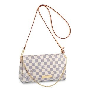 Replica Louis Vuitton Damier Azur Croisette Bag With Braided Strap