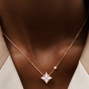 Louis Vuitton Rose Gold and Diamond Colour Blossom BB Sautoir Necklace