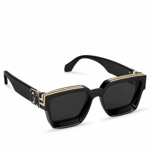 Louis Vuitton LV Edge Large Square Sunglasses Light Tortoise Acetate & Metal. Size E