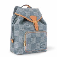 Louis Vuitton Montsouris Backpack in Damier Denim 3D Canvas N40708
