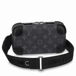 M80582 Louis Vuitton Monogram Embossed Taurillon Leather S Lock A4 Pouch- Black