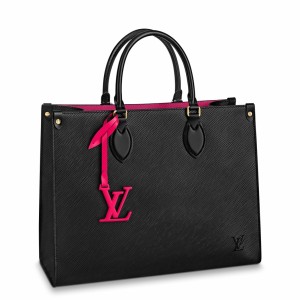 Louis Vuitton Onthego MM Bag In Black Epi Leather M56080