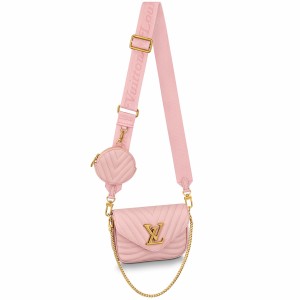 Louis Vuitton New Wave Multi-Pochette Bag In Pink Leather M56468